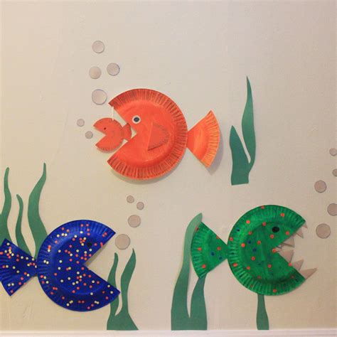 Brilliant Like Fireflies Paper Plate Fish For Sea Theme Good Craft