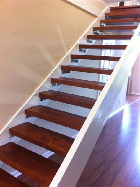 Before After Andrea Cliffs Updated Floating Stairs Apartment Therapy Floating Staircase