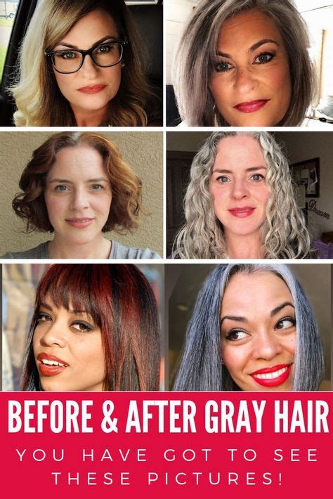 30 Gray Hair Before And After Pix That Will Blow Your Mind Gray Hair