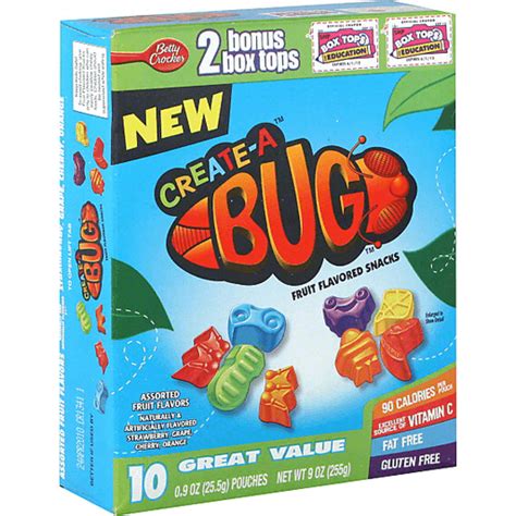Betty Crocker Create A Bug Fruit Flavored Snacks Assorted Fruit
