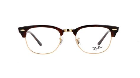 eyeglasses ray ban clubmaster optics tortoise rx5154 rb5154 8058 51 21 in stock price 70 79