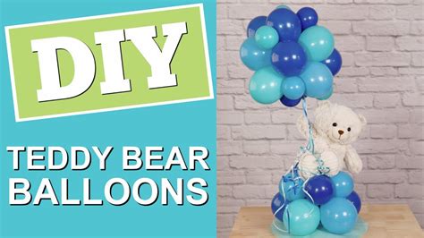 Diy Teddy Bear Balloons Baby Shower Centerpiece Youtube