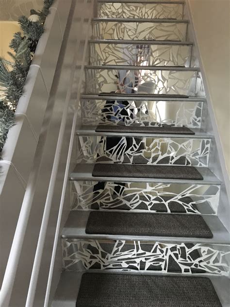 Mirror Mosaic Stairs Mosaic Stairs Mirror Stairs Painted Stairs