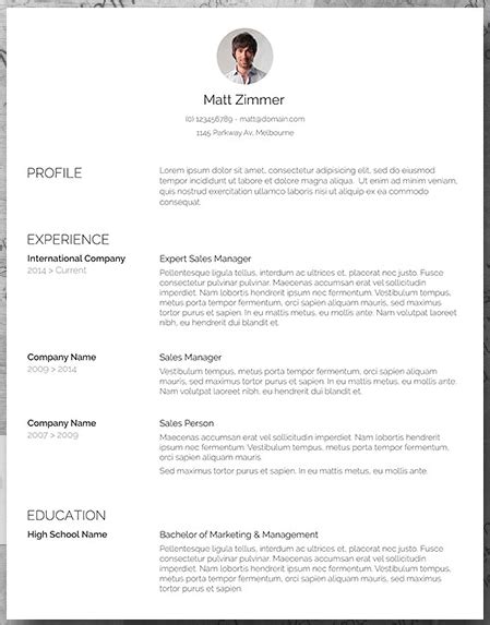 Available in sketch and pdf formats. 29 Free Resume Templates for Microsoft Word (& How to Make ...