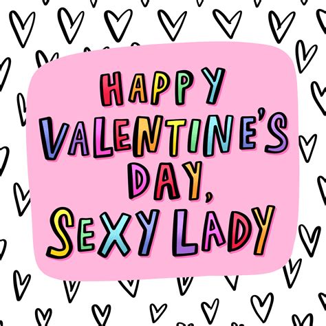 Happy Valentines Day Sexy Lady Card Boomf