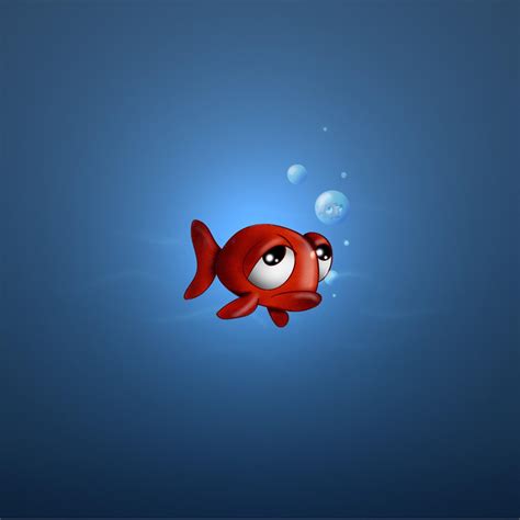 Funhumor Sad Fish Face Cartoon Ipad Iphone Hd