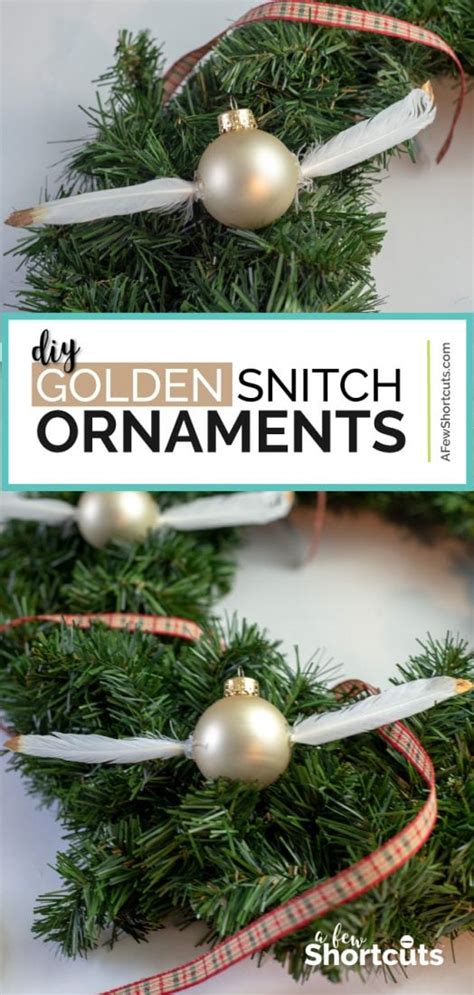 Maybe you would like to learn more about one of these? DIY Golden Snitch Christmas Ornaments - A Few Shortcuts