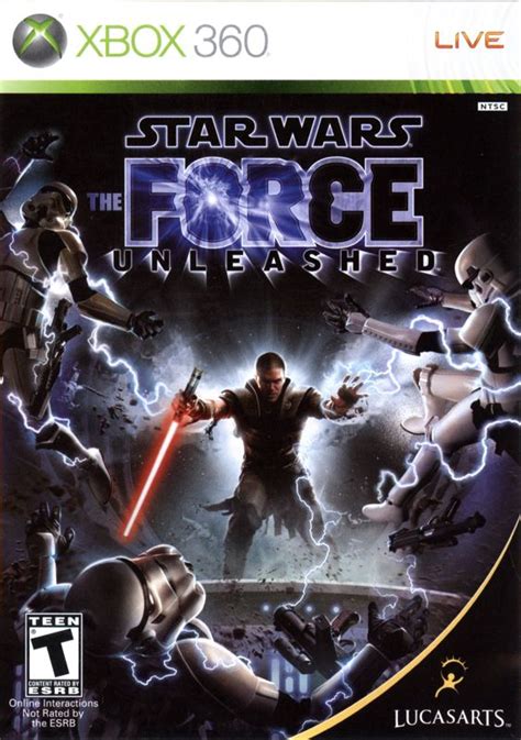 Star Wars The Force Unleashed 2008 Xbox 360 Box Cover Art Mobygames