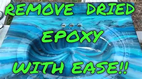 Wipe the surface with a clean cloth or paper towel. THE BEST WAY TO REMOVE EPOXY. I show you the best way to ...