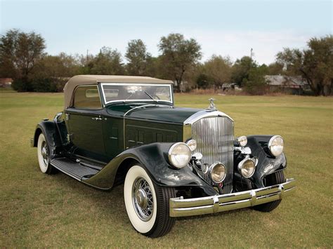 1933 Pierce Arrow Twelve Convertible Coupe Vintage Motor Cars In