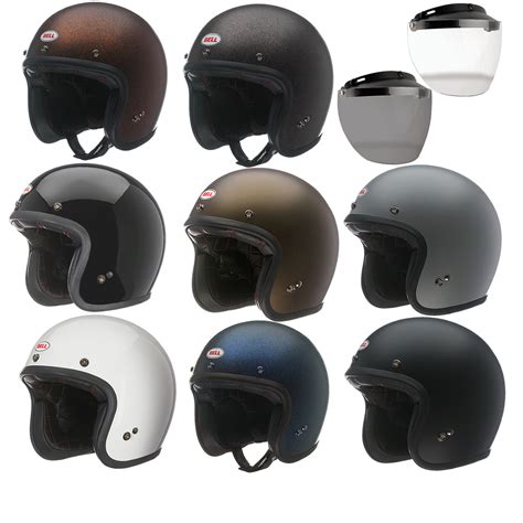 Free delivery and returns on ebay plus items for plus members. Bell Custom 500 Open Face Motorcycle Helmet & Optional ...