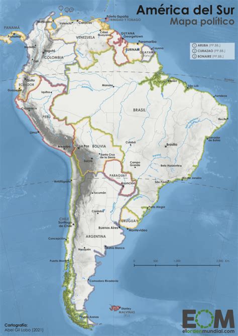 El Mapa Pol Tico De Am Rica Del Sur Mapas De El Orden Mundial Eom
