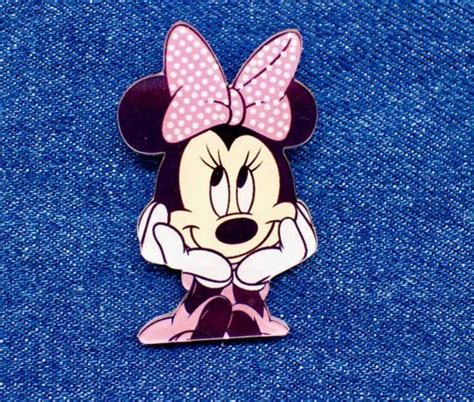 Minnie Mouse Brooch Minnie Mouse Pin Cute Mouse Pin Cute Girl Pin
