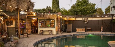 Reserve a storage unit online in long beach, ca, and the surrounding area. Vintage Backyard w Tiki Bar, Swimming Pool, and Pond, Long ...