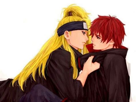 Deidara X Sasori Akatsuki Sasori And Deidara Personagens De Anime