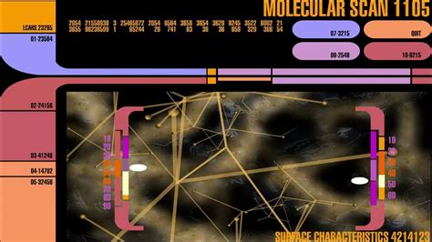 Star Trek Lcars Animations Molecular Scan 1105 Youtube