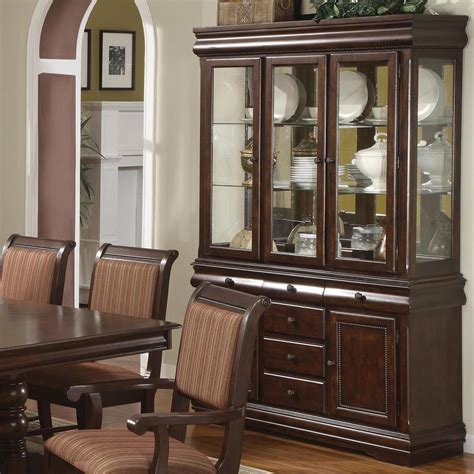 Lawrance furniture carries ideal pieces to go perfectly with your contemporary dining set. Merlot Wooden China Cabinet Buffet And Hutch Formal Dining ...