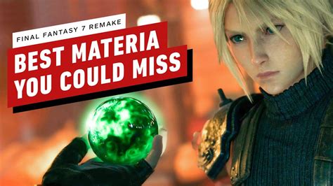 The 7 Best Materia You Can Easily Miss In Final Fantasy 7 Remake Youtube