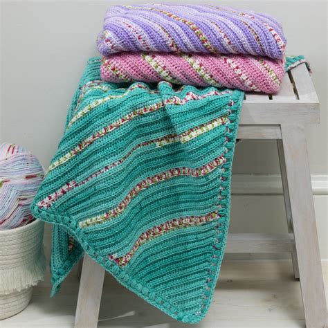 Diagonal Crochet Blanket Premier Yarns