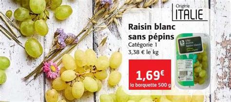 Promo Raisin Blanc Sans Pépins Chez Colruyt Icataloguefr