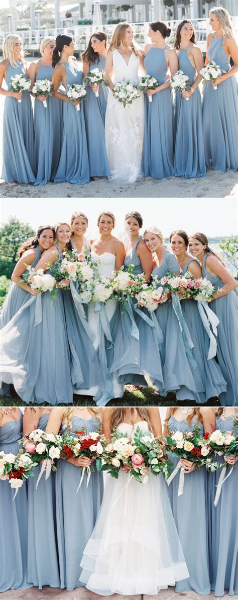 Top 10 Dusty Blue Bridesmaid Dresses Ideas On Pinterest Wednova Blog