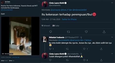 Cinta Laura Kiehl Reacts To Clip Of The Voice Indonesia Star Beating