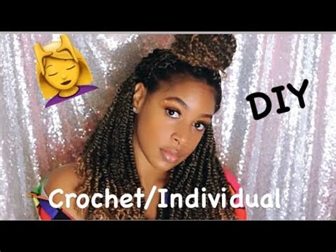 PRE LOOPED PASSION TWIST HAIR CROCHET INDIVIDUAL TUTORIAL YouTube