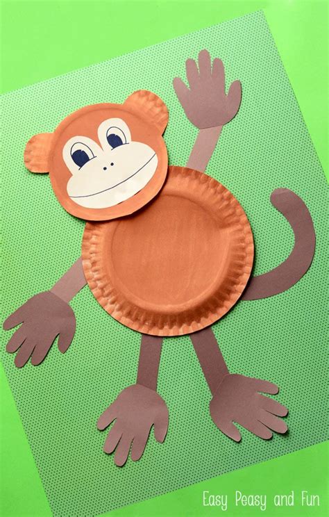 Now come up with parts and pieces to make it happen. Paper Plate Monkey - Fun Paper Plate Crafts for Kids ...