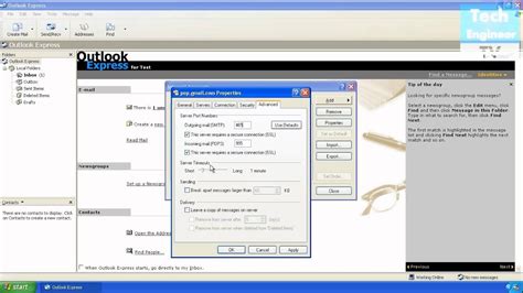 Configure Email In Outlook Express Of Windows Xp Youtube