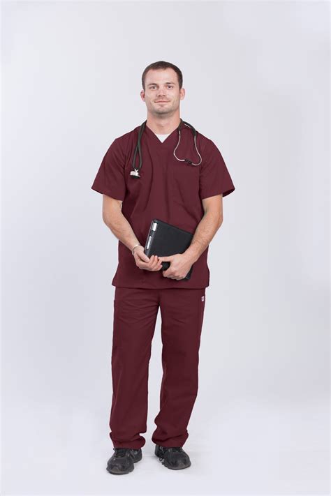 Mens Classic Scrub Set Edgar James Apparel