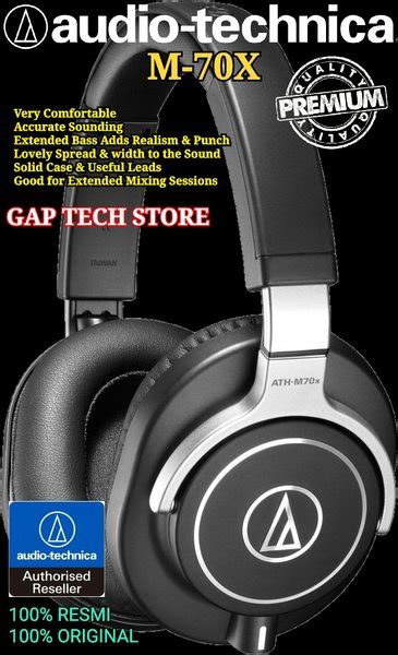 Jual Audio Technica Ath M70x Premium Professional Monitor Headphones
