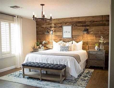 Beautiful Rustic Farmhouse Master Bedroom Ideas 62 Farmhouse Style