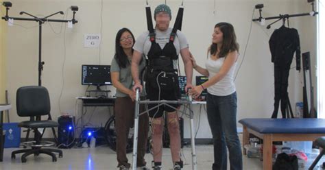 Paralyzed man walks again using his own brain power - CBS News