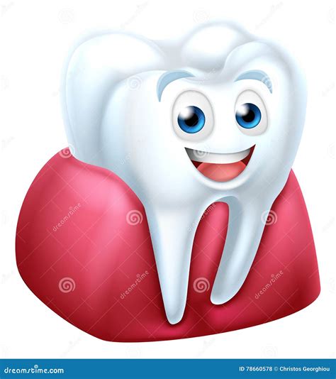 Tooth And Gum Cartoon Character Stock Vector Illustration Of Medicine