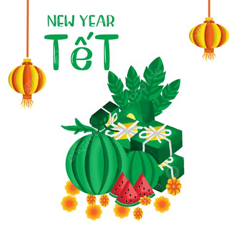베트남 새해 Tet 수박 음식 상자 종지 2021 새해 Png 일러스트 및 벡터 에 대한 무료 다운로드 Pngtree