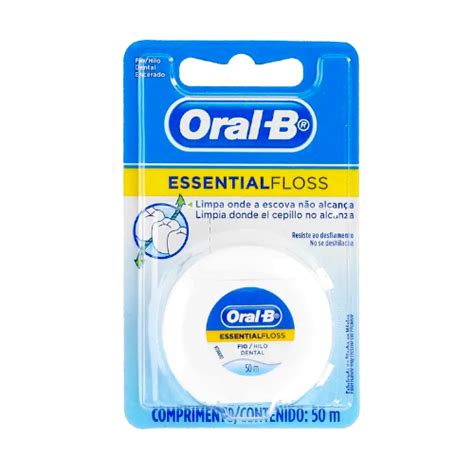Hilo Dental Encerado Essential Floss Oral B 50 M Super Carnes