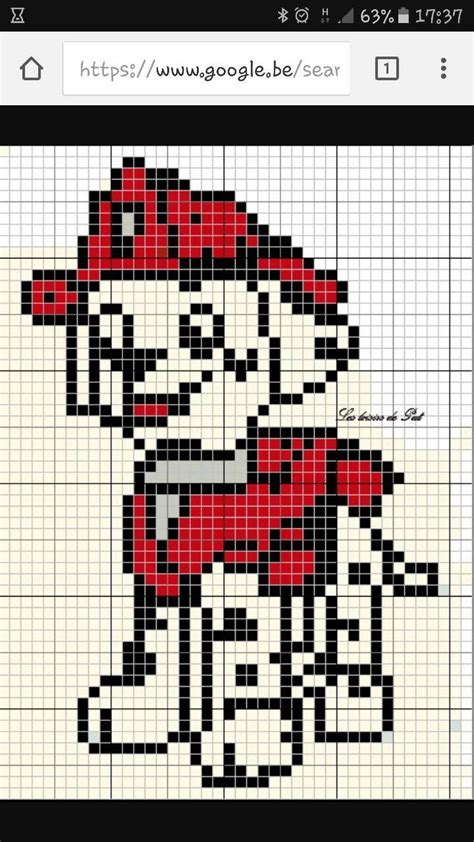 Dessin pat patrouille paw patrouille éléphant tribal modele dessin pixel dessin sur petit carreaux coloriage mandala dessin pixel pat patrouille 2021, télécharger ici. Paw patrol | Pat patrouille marcus, Pat patrouille, Tricot ...