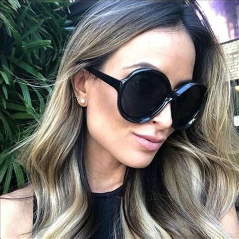 Big Round Frame Sunglasses Xxl Large Huge Circle Lens Glasses Boho Retro Women Unbranded R