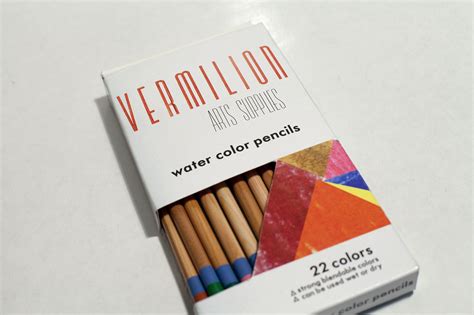 Vermillion Water Color Pencil Package On Behance