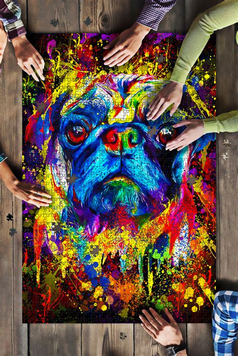 These diy toys are for unisex use and comprise of vivacious colors that attract the attention of kids. Pug Color Jigsaw Puzzle - Hothot 190520 • LeeSilk - Shop ...