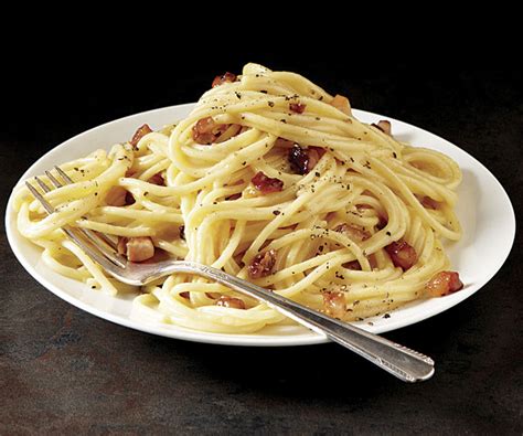 A spaghetti carbonara recipe is a failsafe classic. Classic Pasta Carbonara - Recipe - FineCooking