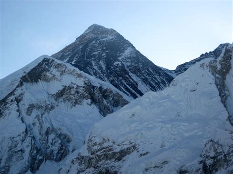 Mount everest, 8850 m 02. Mount Everest | Gipfel des Mount Everest, aufgenommen vom ...
