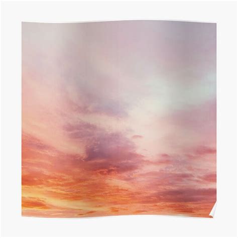 Warm Pink And Orange Summer Sunset Poster For Sale By Alexandrastr