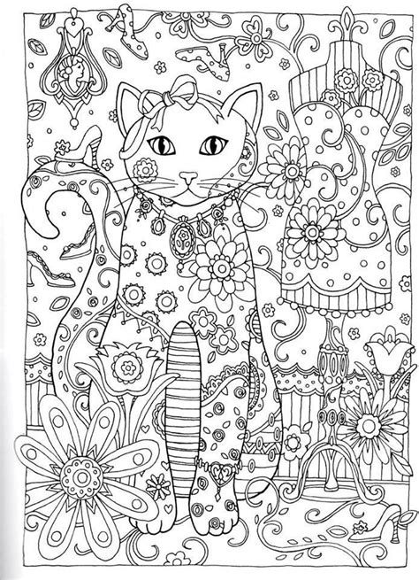 Creative Cats Adult Coloring Pages Gatos Cat Coloring Book Adult