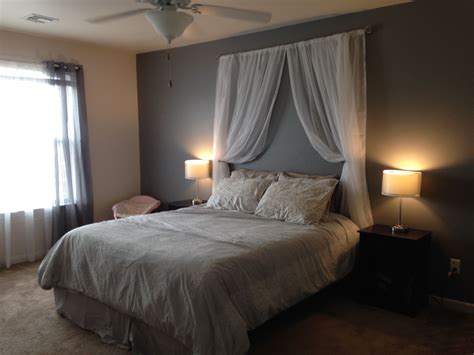 No Headboard No Problem Easy And Cheap Way To Accent A Bed Curtain