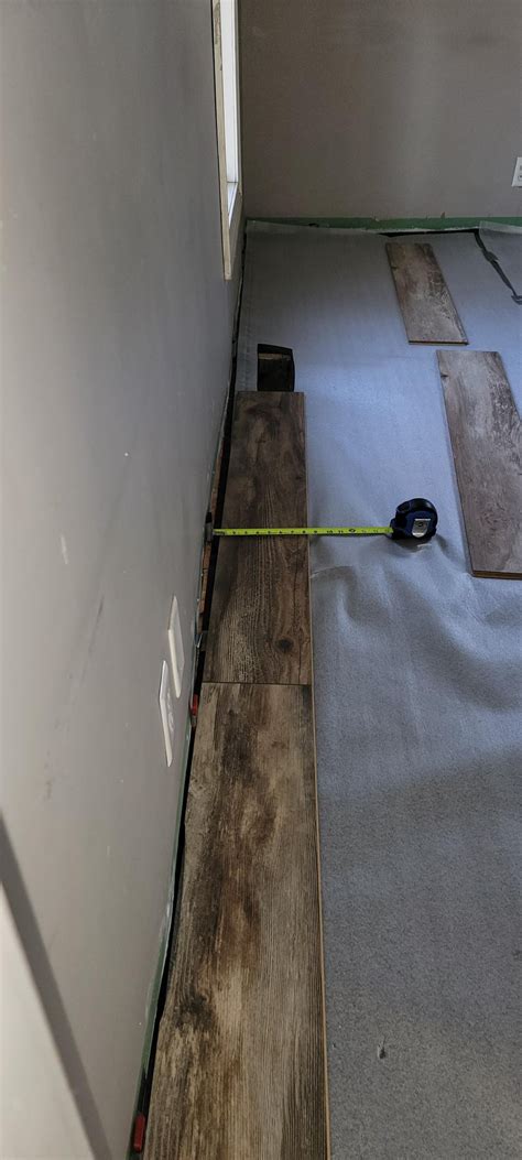 How To Measure And Cut Lvp Flooring Against Bowingnot Straight Walls