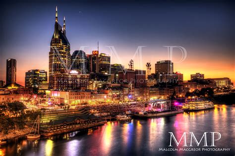 Nashville At Night Malcolm Macgregor Photography