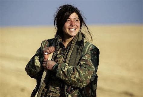 تصاویر دختران کرد جنگجو در سوریه