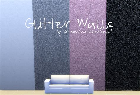 My Sims 4 Blog Glitter Walls By Dreamcatchersims4 Glitter Wall Sims