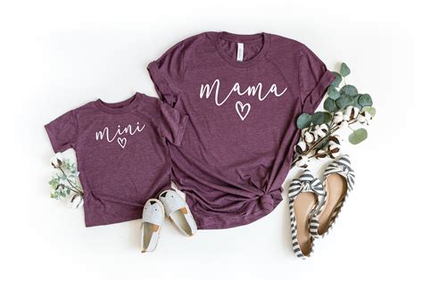 Mama Mini Shirts Mom And Me Shirt Mothers Day T Etsy